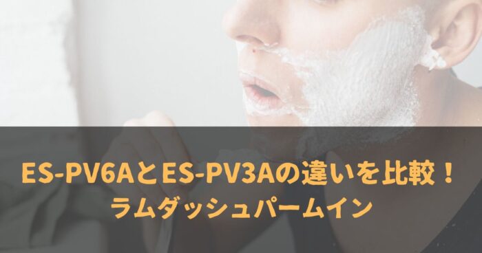 ES-PV6AとES-PV3Aの違いを比較！ラムダッシュパームイン